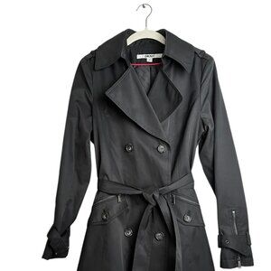 DNKY black trench coat Size S